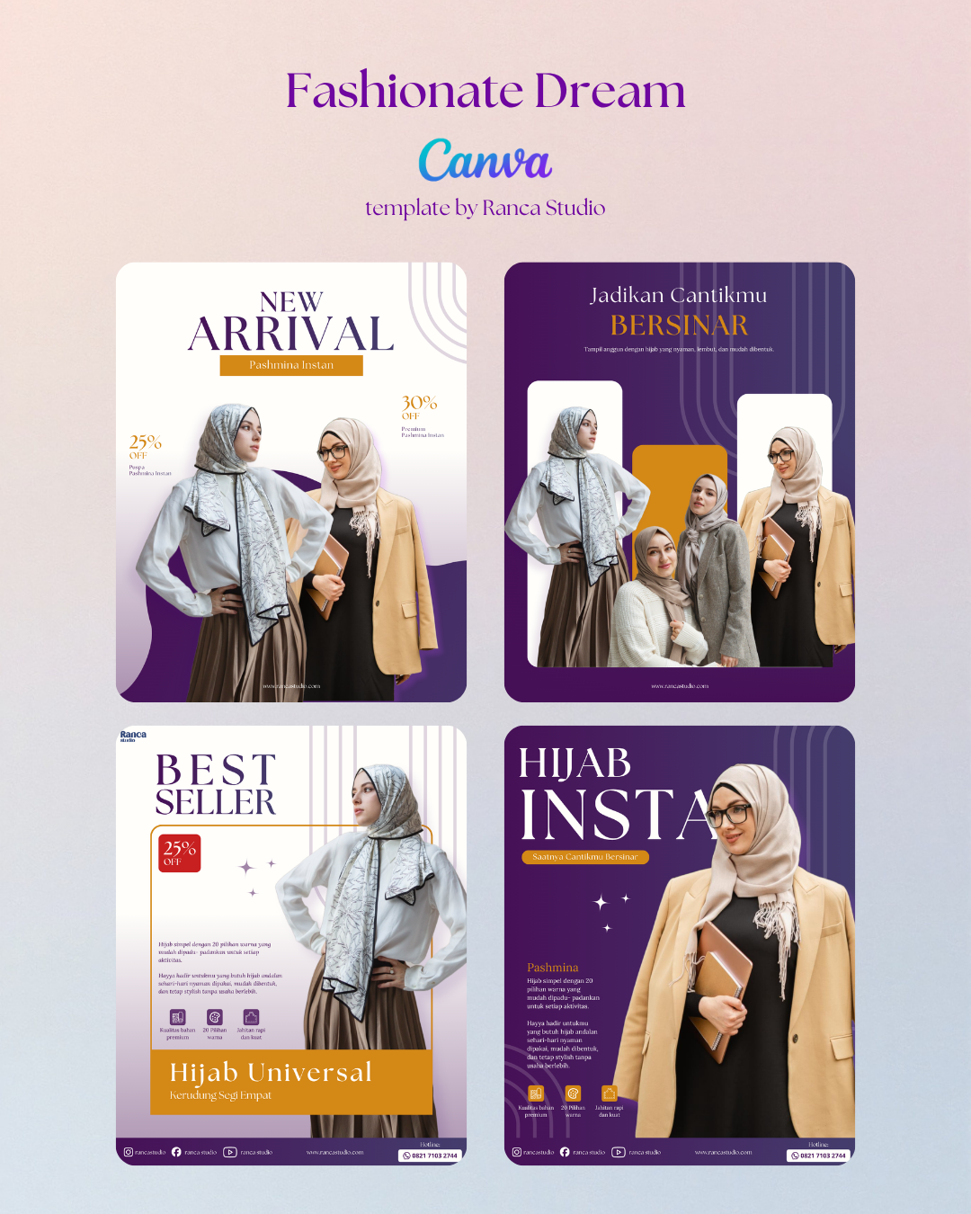 Passionate Dream — Fashion Brand Canva Template - Gambar 2