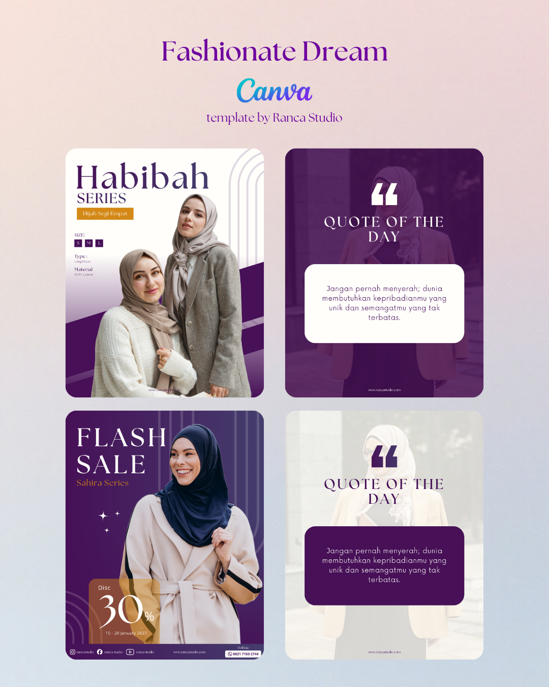 Passionate Dream — Fashion Brand Canva Template - Gambar 3