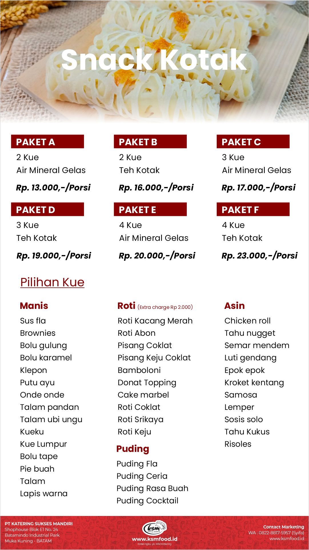 6.0 KSM Paket Snack Kotak